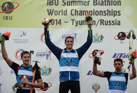 Summer biathlon. World Championships. Juniors. Sprint