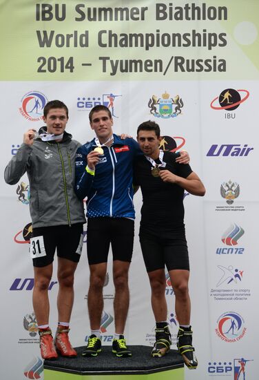 Summer biathlon. World Championships. Juniors. Sprint
