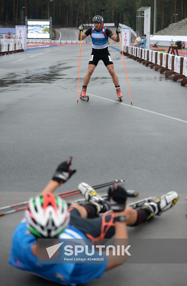 Summer biathlon. World Championships. Juniors. Sprint