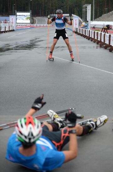 Summer biathlon. World Championships. Juniors. Sprint