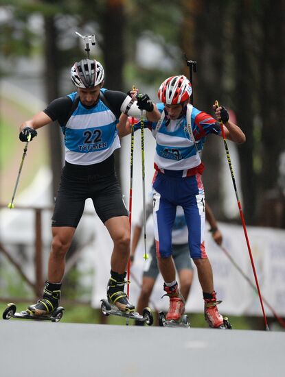 Summer biathlon. World Championships. Juniors. Sprint