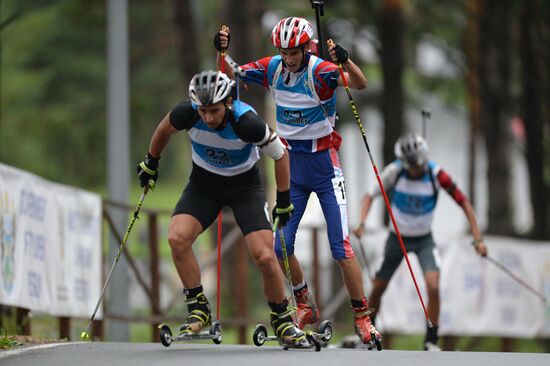 Summer biathlon. World Championships. Juniors. Sprint