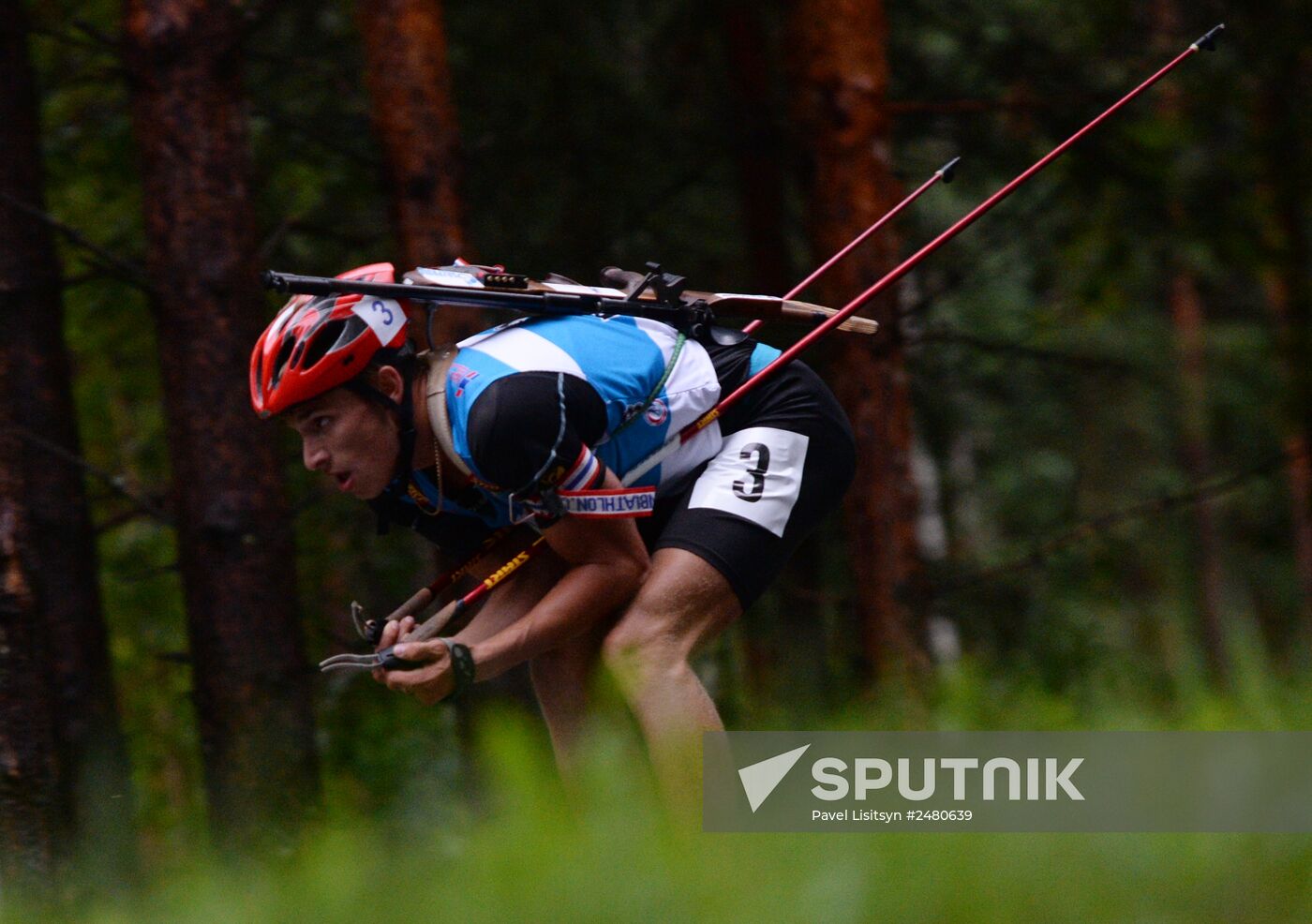Summer biathlon. World Championships. Juniors. Sprint