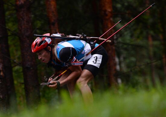 Summer biathlon. World Championships. Juniors. Sprint