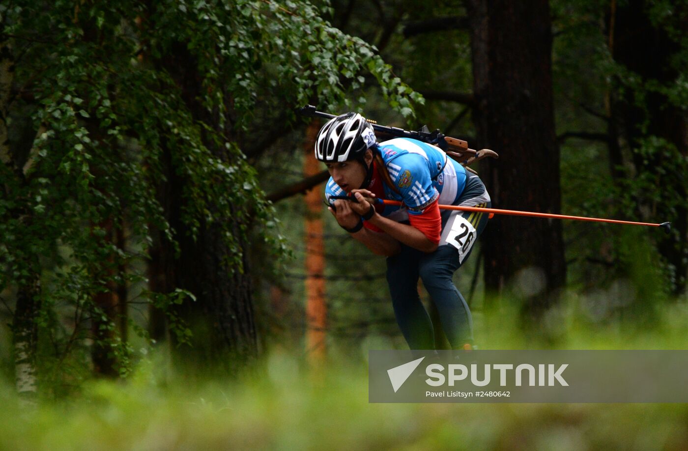 Summer biathlon. World Championships. Juniors. Sprint