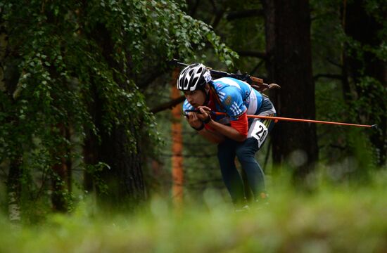 Summer biathlon. World Championships. Juniors. Sprint
