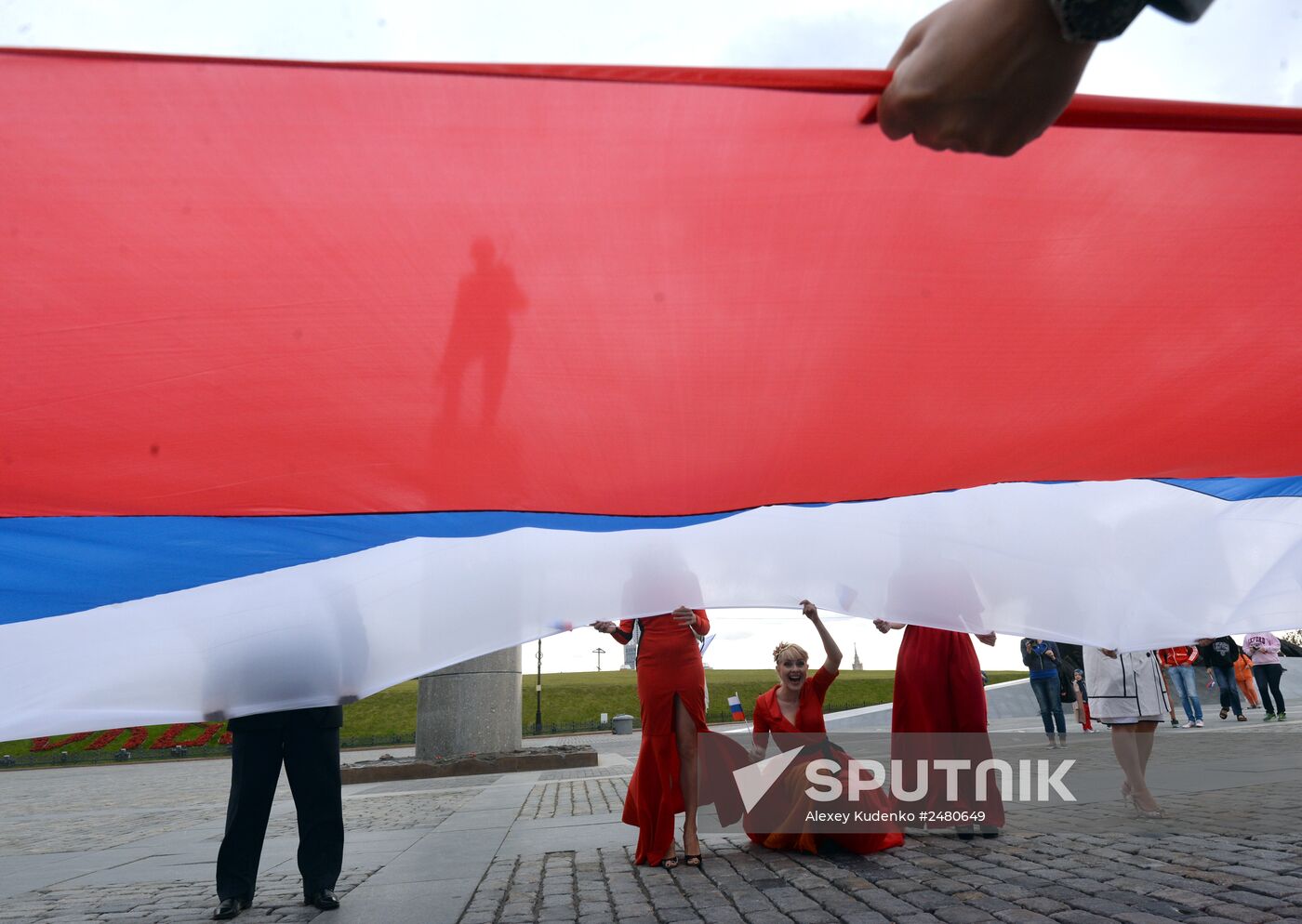 Russian National Flag Day celebration