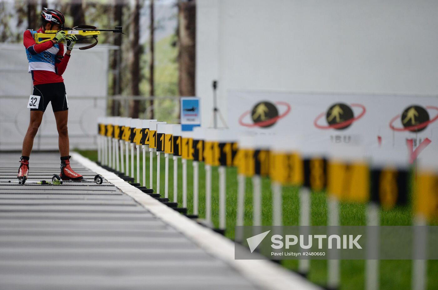 Summer biathlon. World Championships. Juniors. Sprint