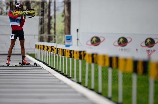 Summer biathlon. World Championships. Juniors. Sprint