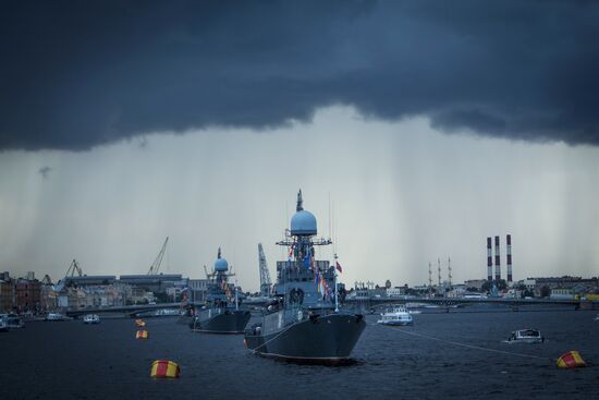 Celebration of 150th anniversary of Western Military District in St. Petersburg