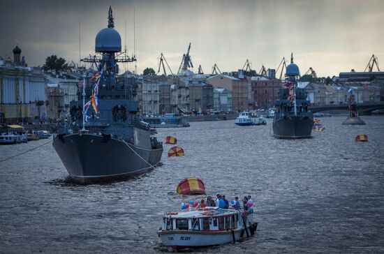 Celebration of 150th anniversary of Western Military District in St. Petersburg