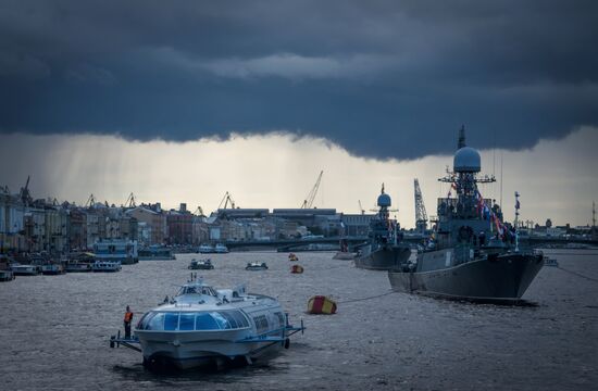 Celebration of 150th anniversary of Western Military District in St. Petersburg