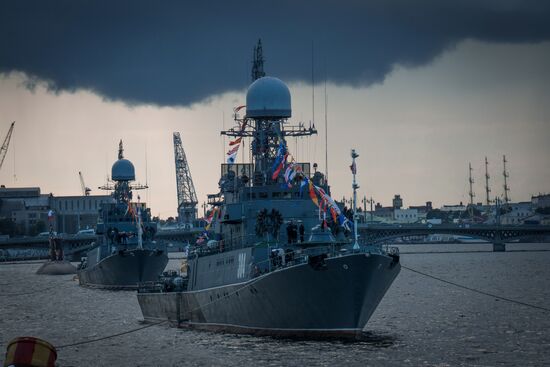 Celebration of 150th anniversary of Western Military District in St. Petersburg