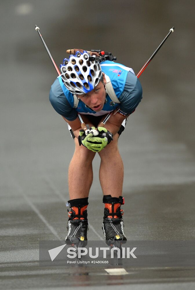 Summer biathlon. World Championships. Juniors. Sprint