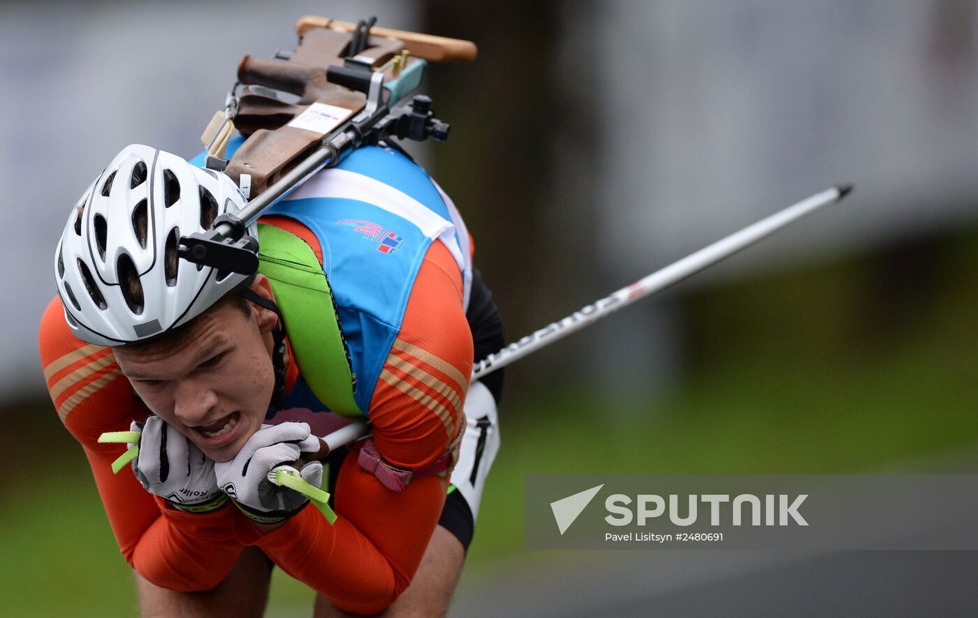 Summer biathlon. World Championships. Juniors. Sprint