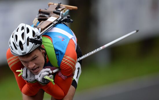 Summer biathlon. World Championships. Juniors. Sprint