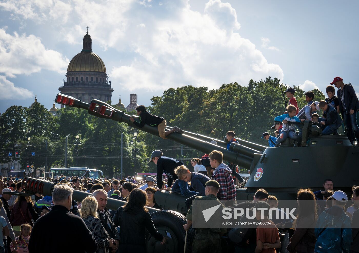 Celebration of 150th anniversary of Western Military District in St. Petersburg