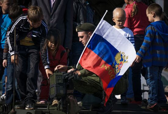 Celebration of 150th anniversary of Western Military District in St. Petersburg