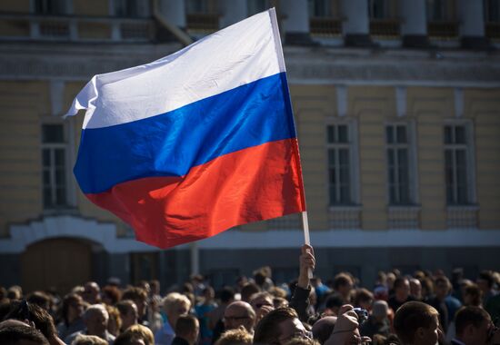 Celebration of 150th anniversary of Western Military District in St. Petersburg