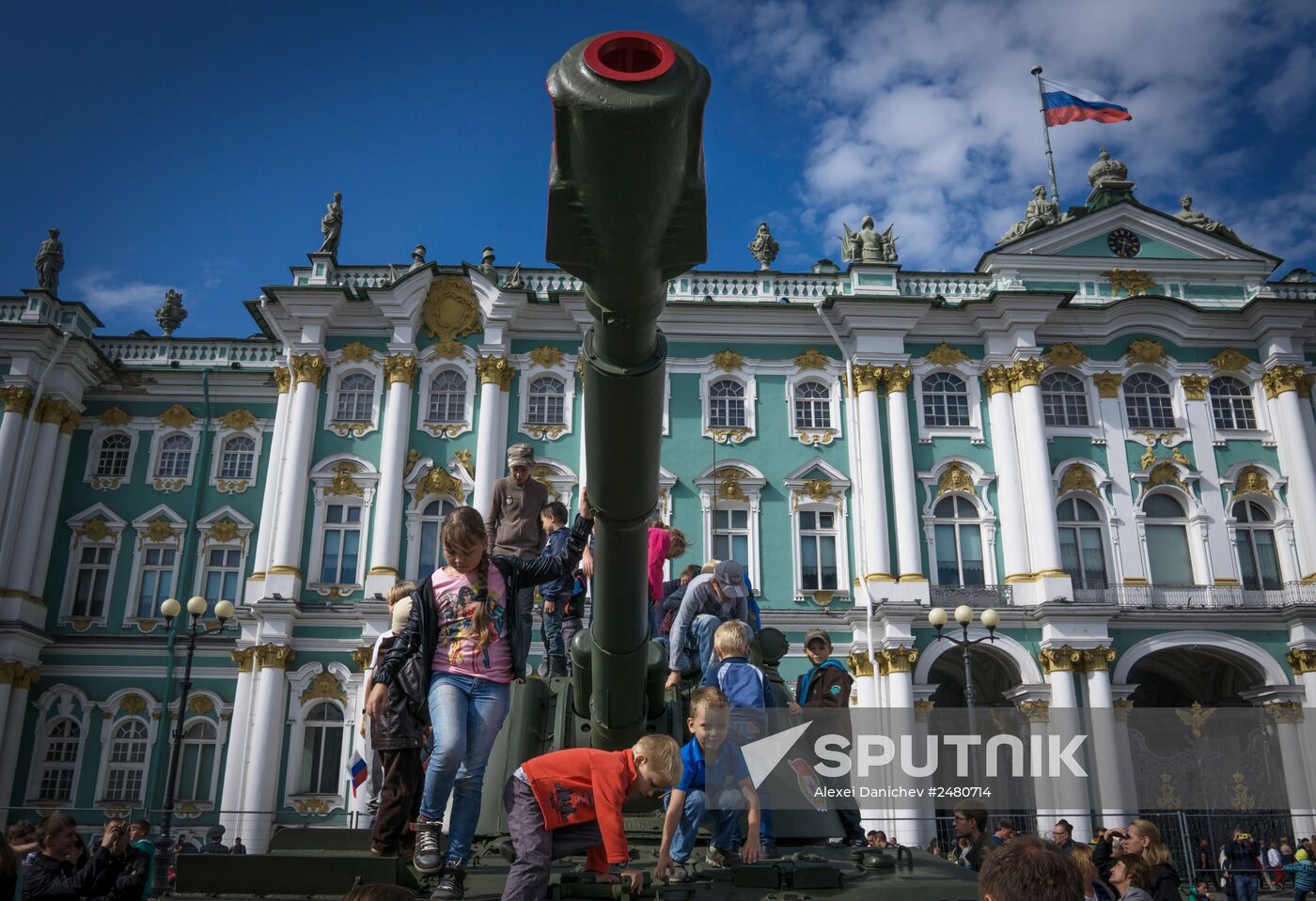 Celebration of 150th anniversary of Western Military District in St. Petersburg