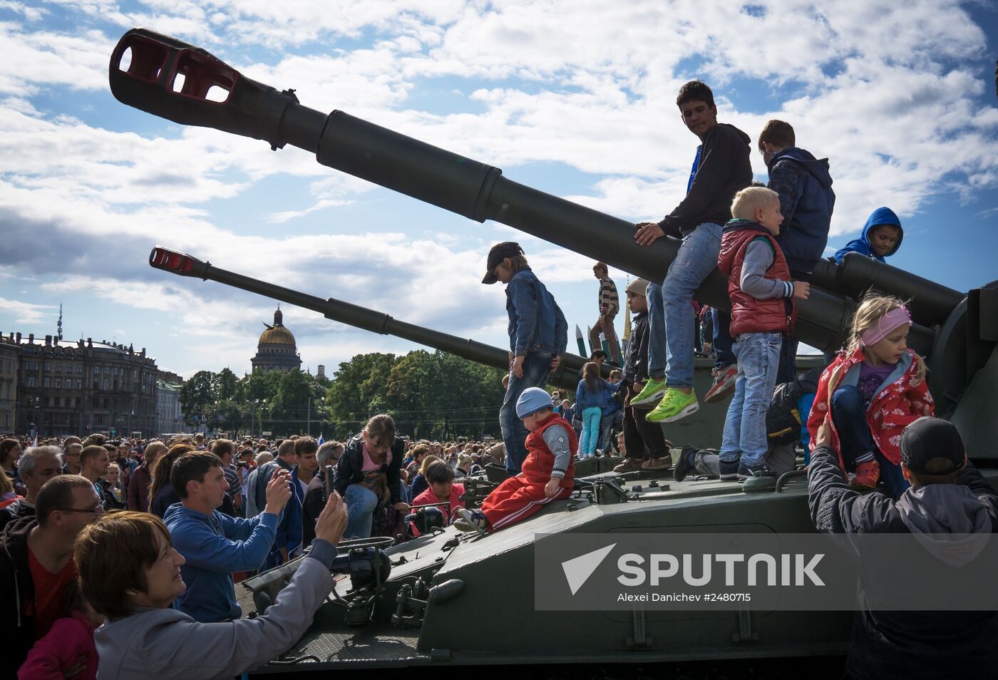 Celebration of 150th anniversary of Western Military District in St. Petersburg