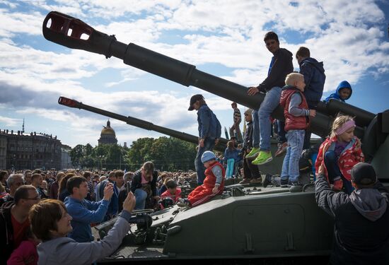 Celebration of 150th anniversary of Western Military District in St. Petersburg