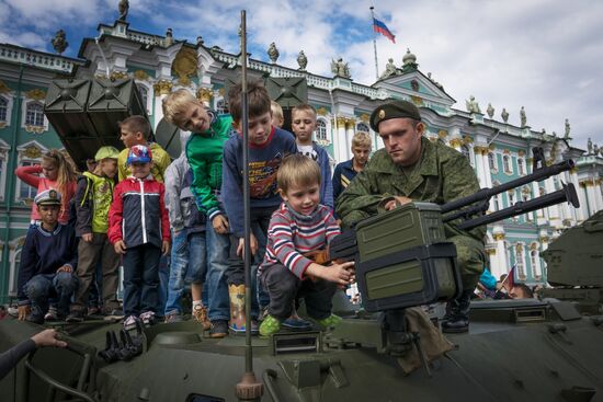 Celebration of 150th anniversary of Western Military District in St. Petersburg