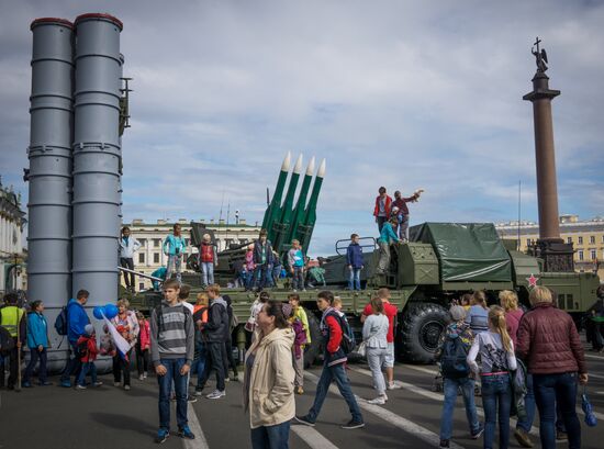 Celebration of 150th anniversary of Western Military District in St. Petersburg