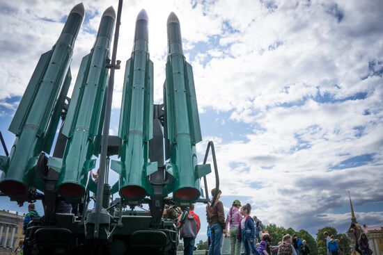 Celebration of 150th anniversary of Western Military District in St. Petersburg