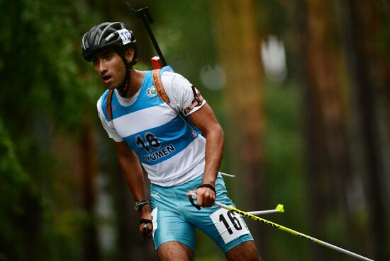 Summer biathlon. World Championships. Juniors. Sprint