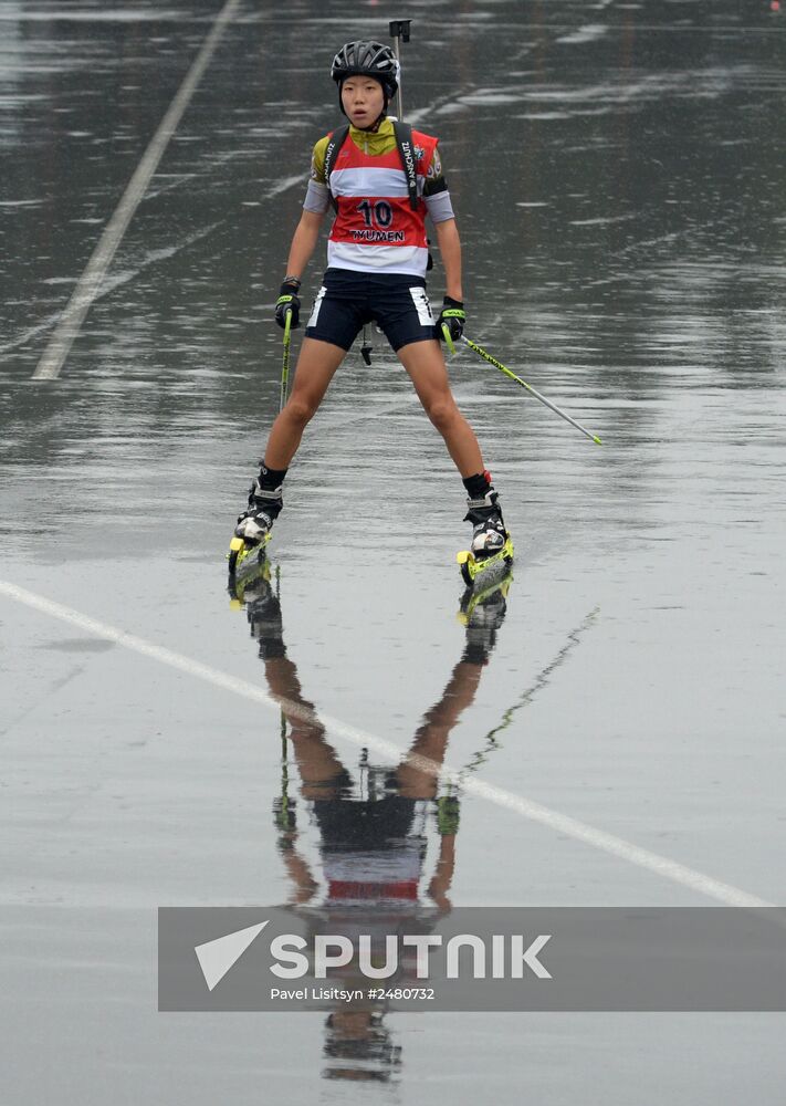 Summer biathlon. World Championships. Juniors. Sprint