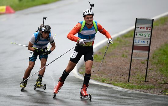 Summer biathlon. World Championships. Juniors. Sprint