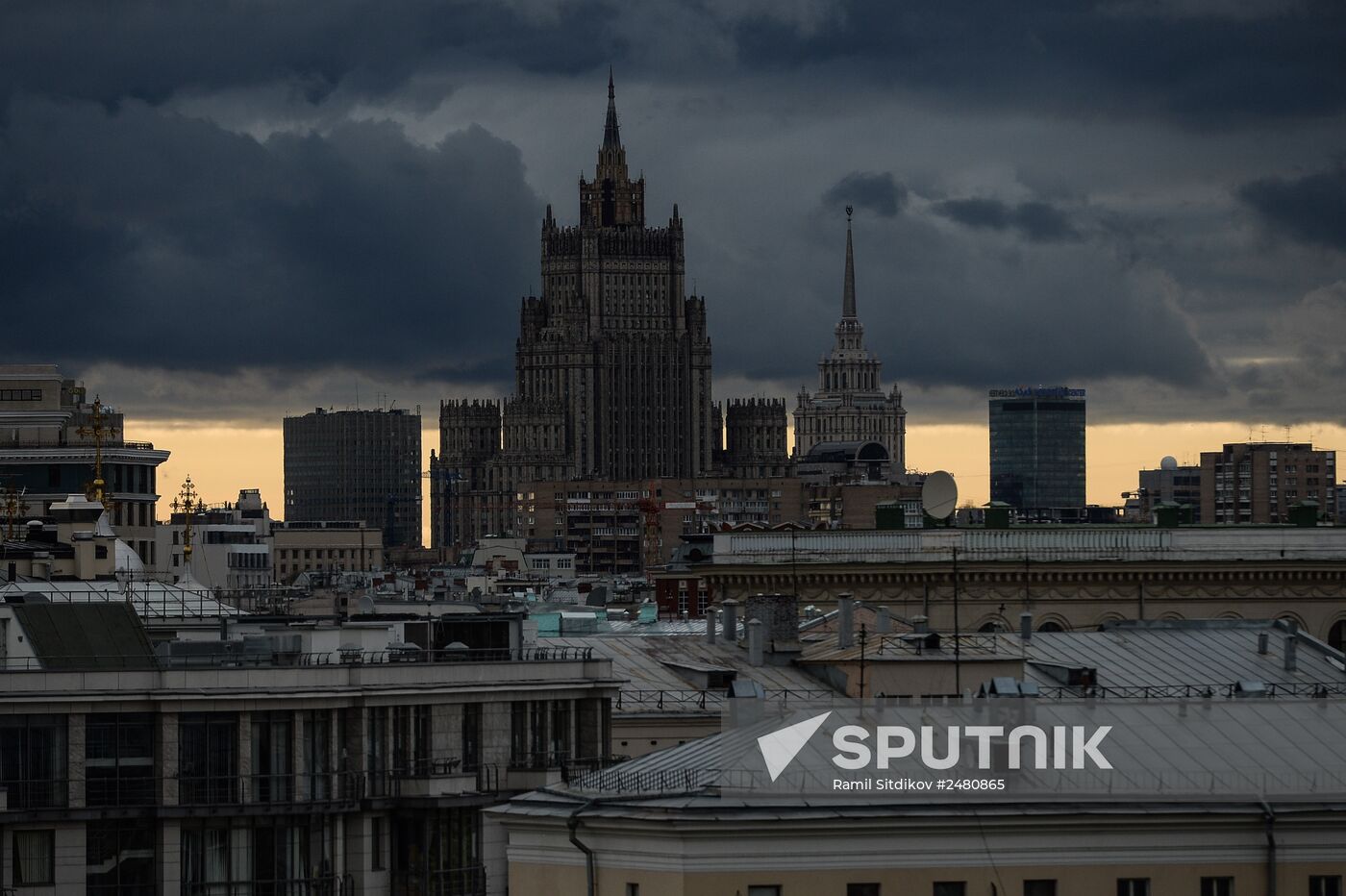 View of Russian Ministry of Foreign Affairs building