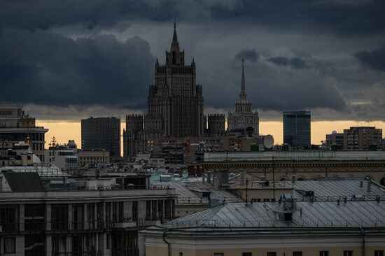 View of Russian Ministry of Foreign Affairs building