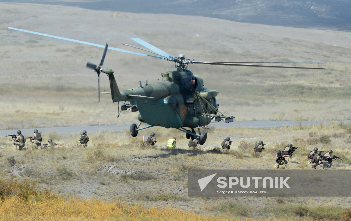 Interaction-2014 exercises by Collective Rapid Reaction Force at Spassk