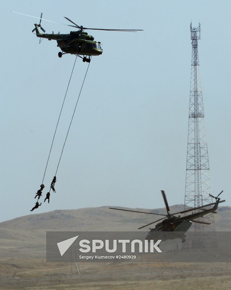 Interaction-2014 exercises by Collective Rapid Reaction Force at Spassk