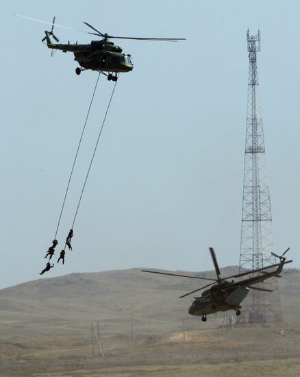 Interaction-2014 exercises by Collective Rapid Reaction Force at Spassk