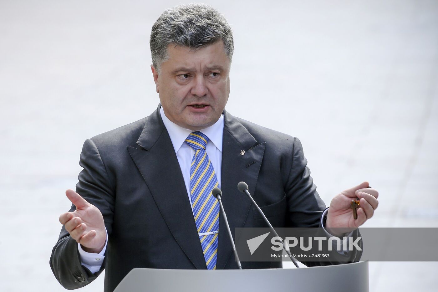 Petro Poroshenko meets with Angela Merkel