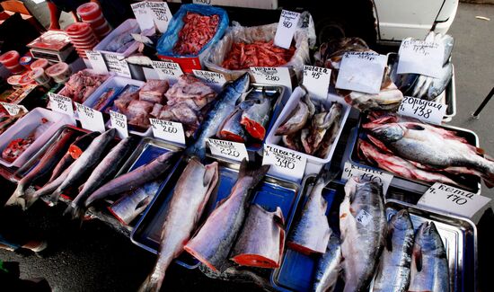 Food fair in Vladivostok