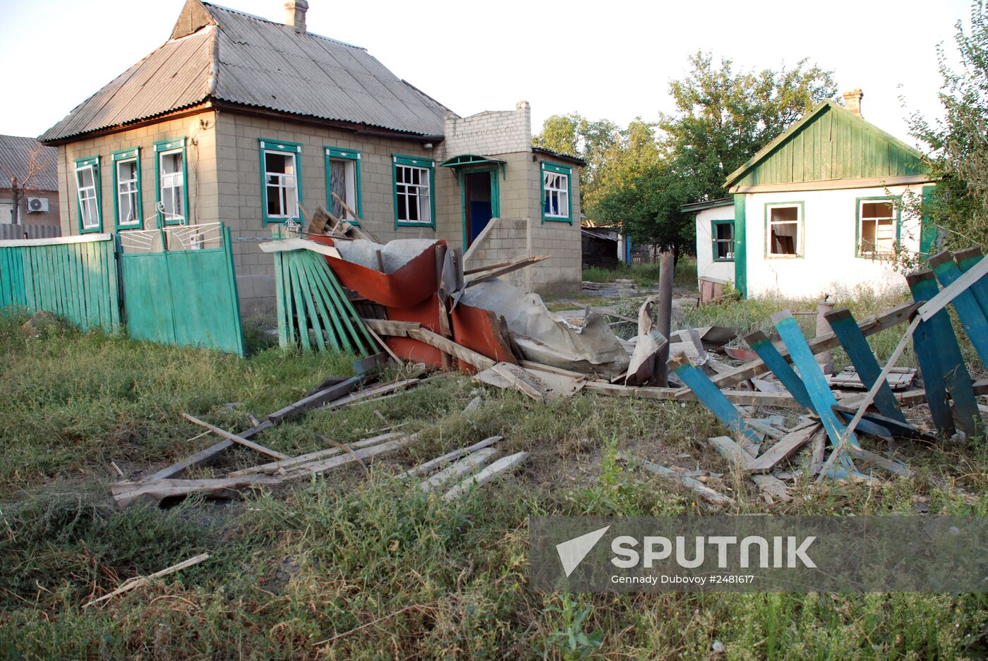 Damaged houses in the town of Ilovaisk, Donetsk region. Location: Ukraine, Donetsk region. Author: Gennady Dubovoy/Sputnik. Update on Ilovaisk, Donetsk region
