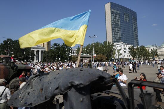 Event held in Donetsk on Ukraine's Independence Day