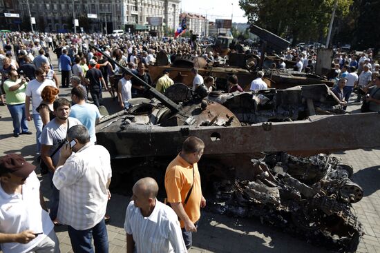 Event held in Donetsk on Ukraine's Independence Day