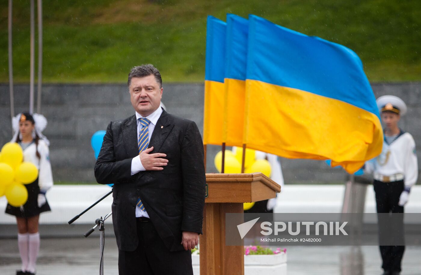 Petro Poroshenko arrives in Odessa to congratulate residents with Independence Day
