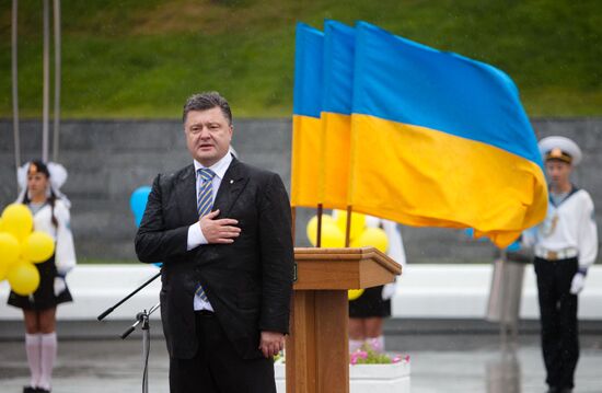 Petro Poroshenko arrives in Odessa to congratulate residents with Independence Day