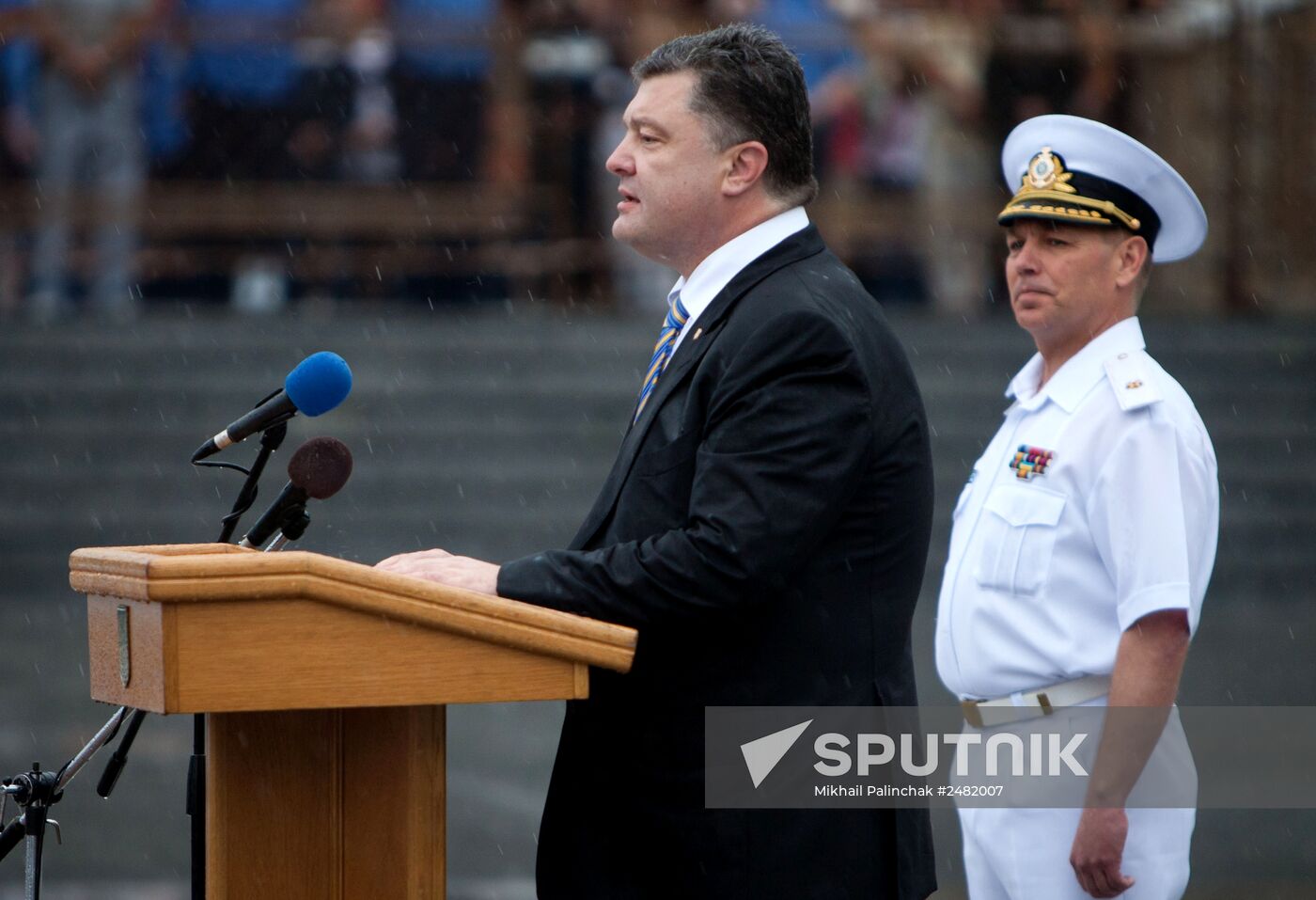 Petro Poroshenko arrives in Odessa to congratulate residents with Independence Day