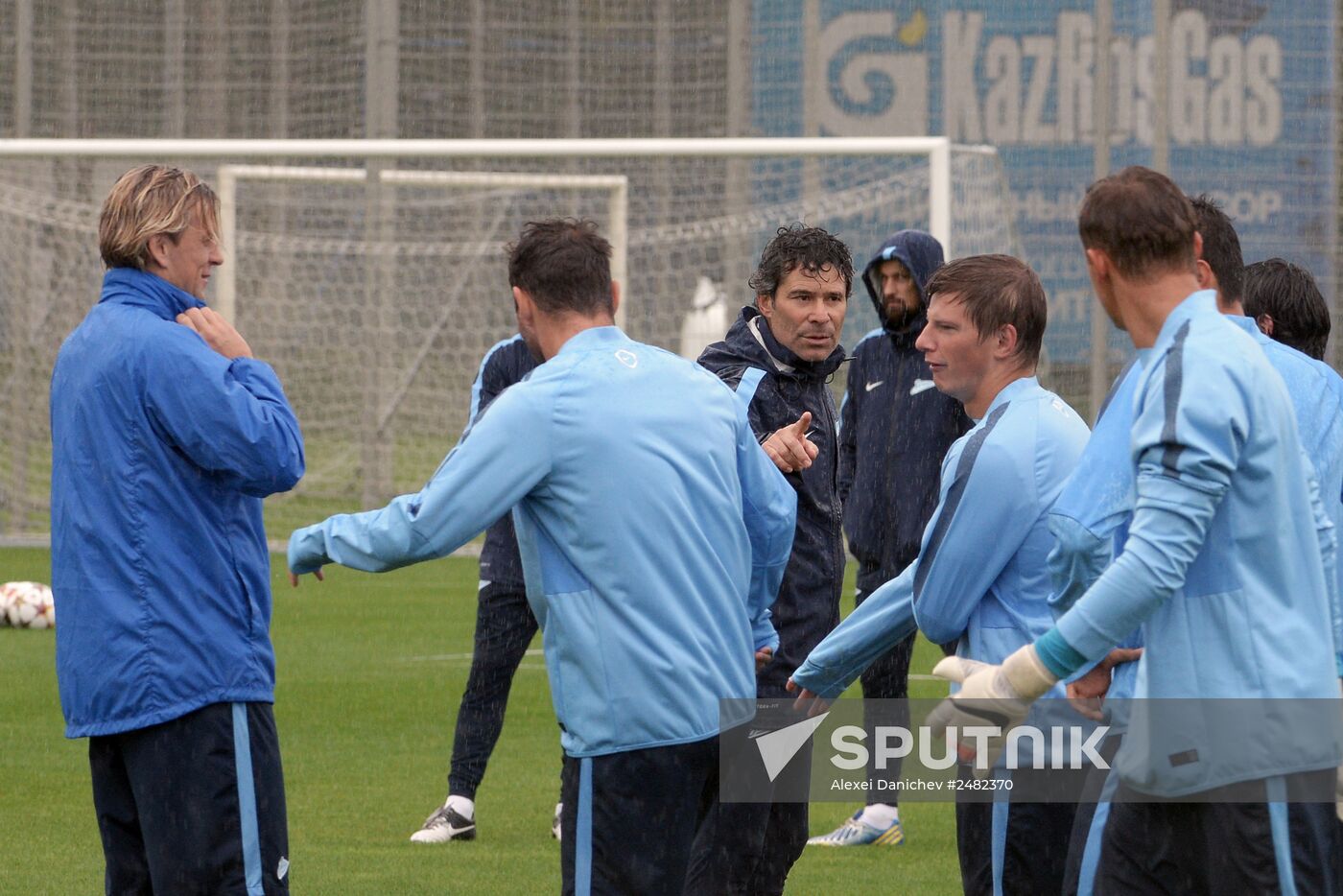FC Zenit's training session before Champions League match against Belgium's Standard