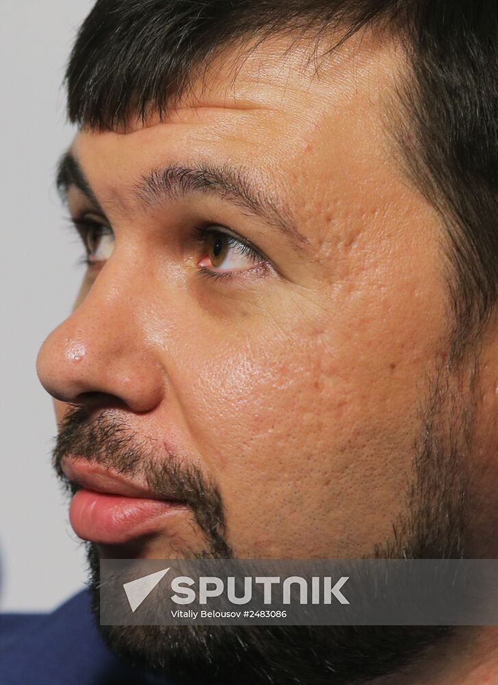 News conference with Denis Pushilin