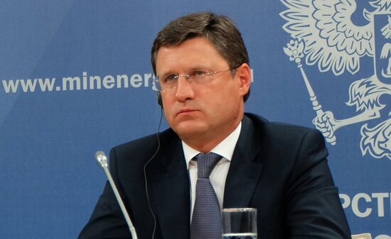 Russian Energy Minister Alexander Novak meets with European Commission Vice-President Gunther Oettinger