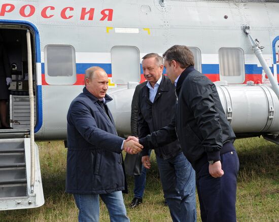 Vladimir Putin attends Seliger 2014 National Youth Forum