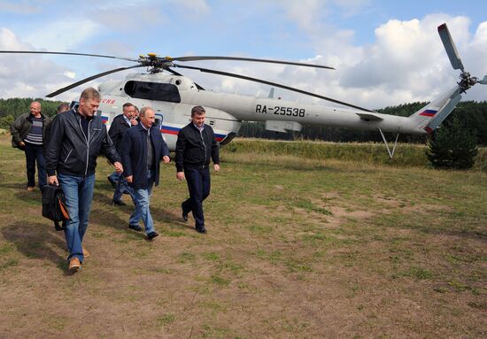 Vladimir Putin attends Seliger 2014 National Youth Forum